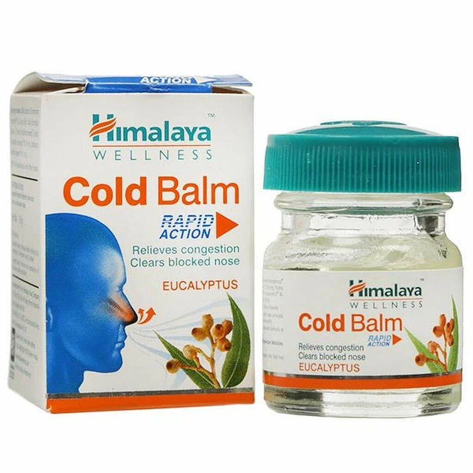 Herbal Cold Balm Relieves Congestion, Clears Blocked Nose with Eucalyptus & Herb - Imagem 2 de 2