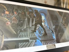 Vintage 1980 Star Wars Ralph McQuarrie C3PO - R2D2 Hoth Base Concept Art Print