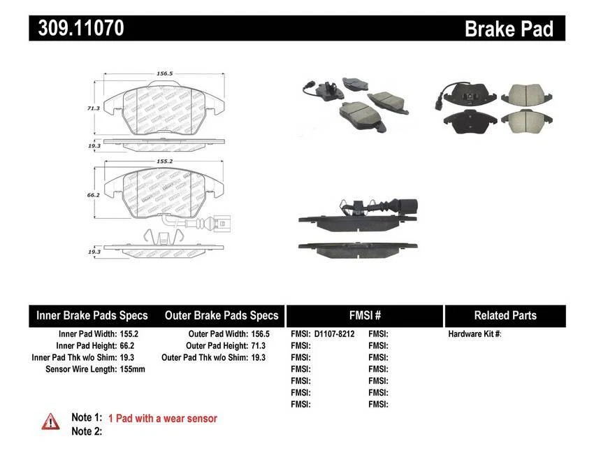 StopTech Performance para 06-10 Audi A3 / 08-10 Audi TT / 06-09 VW GTI / 05-10 - Imagem 4 de 4
