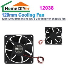 12038 120x120x38mm Mains DC 5-24V 12cm 120mm Cooling Fan Inverter chassis fan