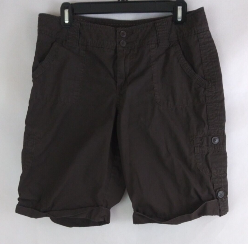 Sonoma Life+Style Women's 100% Cotton Chocolate Brown Shorts Size 10