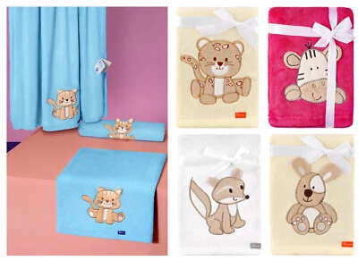 Be Mammy Kuschelige Babydecke Kuschel Decke Tagesdecke warm Größe: 76x102cm