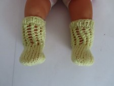 vetement pour poupée 36 cm corolle - lot 3 paires  chaussettes neuves fait main