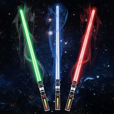 3 Packs 3 Colors Light Sabers with FX Sound Motion Sensors for Kids, Expand...