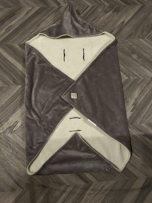 Kaiser Einschlagdecke/Fußsack für Babyschale, Winter, Grau/beige Top Zustand
