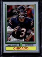 2024 Topps Chrome Caleb Williams 1974 Football RC Refractor Rookie #74TF-1 Bears