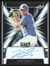 Levi Kelly 2019 Leaf Metal Draft Black Auto /15 #BA-LK1