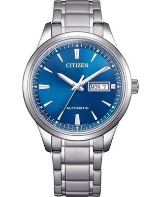 CITIZEN Men Analog Automatic Casual Watch Classic Dress Blue Dial Waterproof Rou