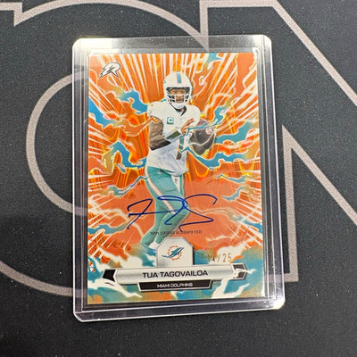 Topps 2026 Tua Tagovailoa Miami Dolphins Hard Signed Auto #60 14/25
