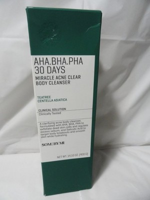 NEW AHA. BHA. PHA 30 DAYS MIRACLE ACNE CLEAR BODY CLEASNSER 14.10 oz EXP 11/28