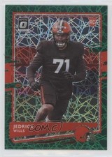 2020 Panini Donruss Optic Rookies Green Velocity Prizm Jedrick Wills #119 0d9o