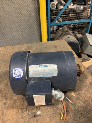 #ad Leeson 110048.00 General Purpose Motor 3PH 1HP C6T17F02E TEFC 56C USED $199.88