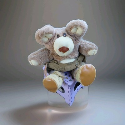 Furskins Teddy Bear - Boone - with Shorts, shoes and story tag Xavier Roberts