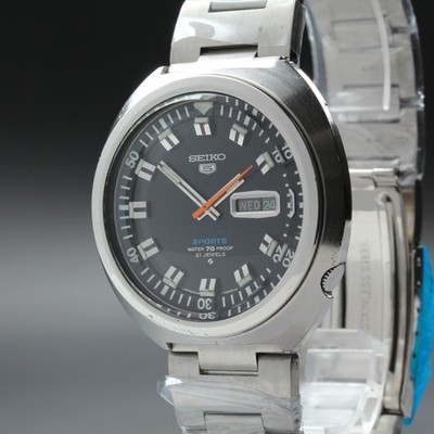 Rare Vintage [N Mint] Seiko 5 Sports 6119-7160 Sushi Roll Men's AT Watch JP #184