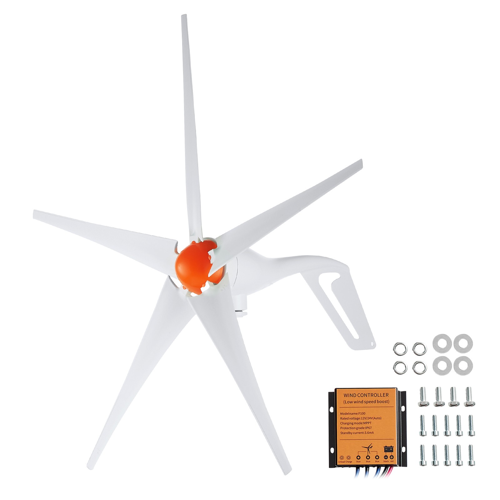 Éolienne 12V anti coupure de courant 500W pour rester éclairé