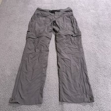 Mountain Hardwear Pants Womens 8 Gray Cargo Convertible Belted Outdoors