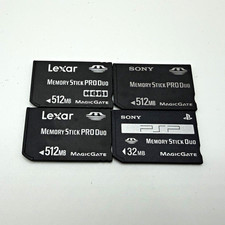 Sony MagicGate Memory Stick PRO Duo/Duo Cards Lot: 3x512MB  1x32MB