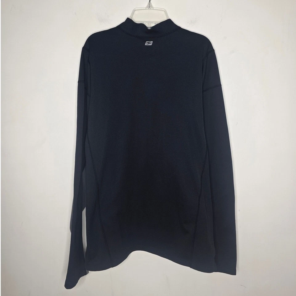 Jaqueta pulôver Sugoi preta cinza forrada de lã manga longa 1/4 zíper - GG - Imagem 4 de 4