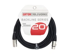Gator Cableworks Backline 20' XLR Microphone Cable - Open Box