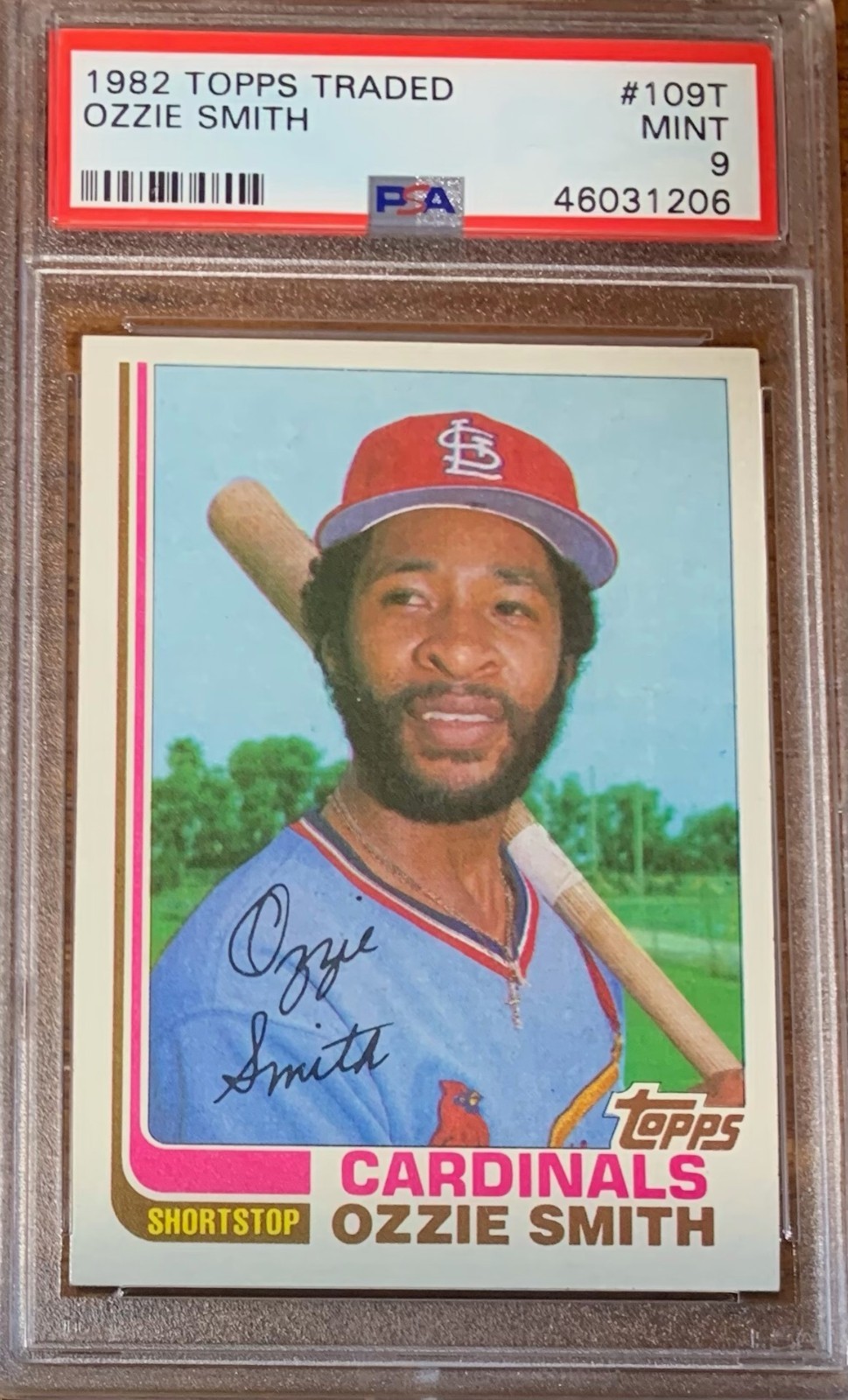 1982 Topps Traded #109T Ozzie Smith 1st Cardinals PSA 9 Perfectly Centered np