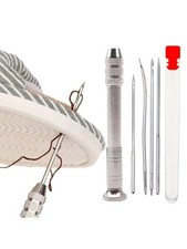 Leather Sewing Needles Kit Awl Set 4Pc for Leather Canvas Tent Repair Tool