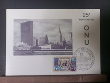 Carte Postale 1er Jour 25ème Anniversaire Onu 1970....3489.13
