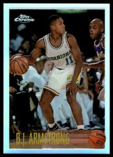1996-97 Topps Chrome Refractor B.J. Armstrong Golden State Warriors #43R