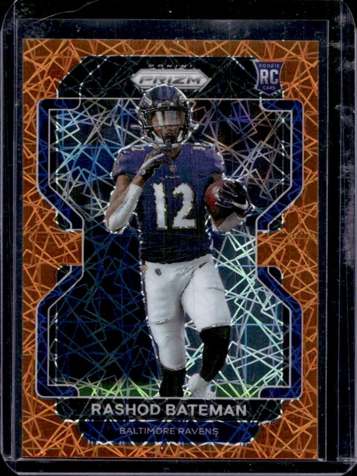 2021 Panini Prizm Rashod Bateman RC Lazer Rookie #340 Ravens