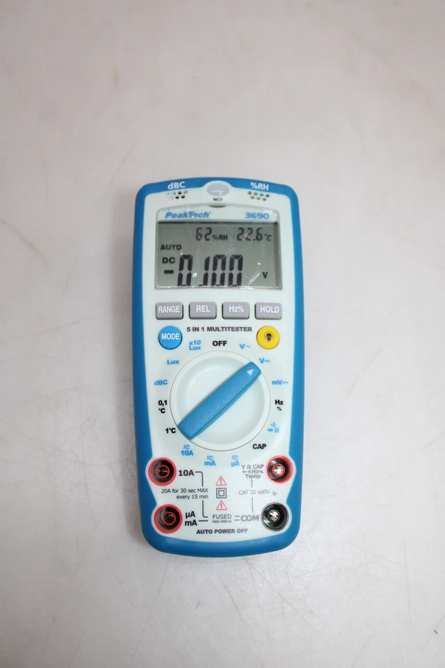 PEAKTECH Multimeter P 3690 Messgerät Strommessgerät Umweltmessungen SIEHE TEXT - Bild 2 von 2