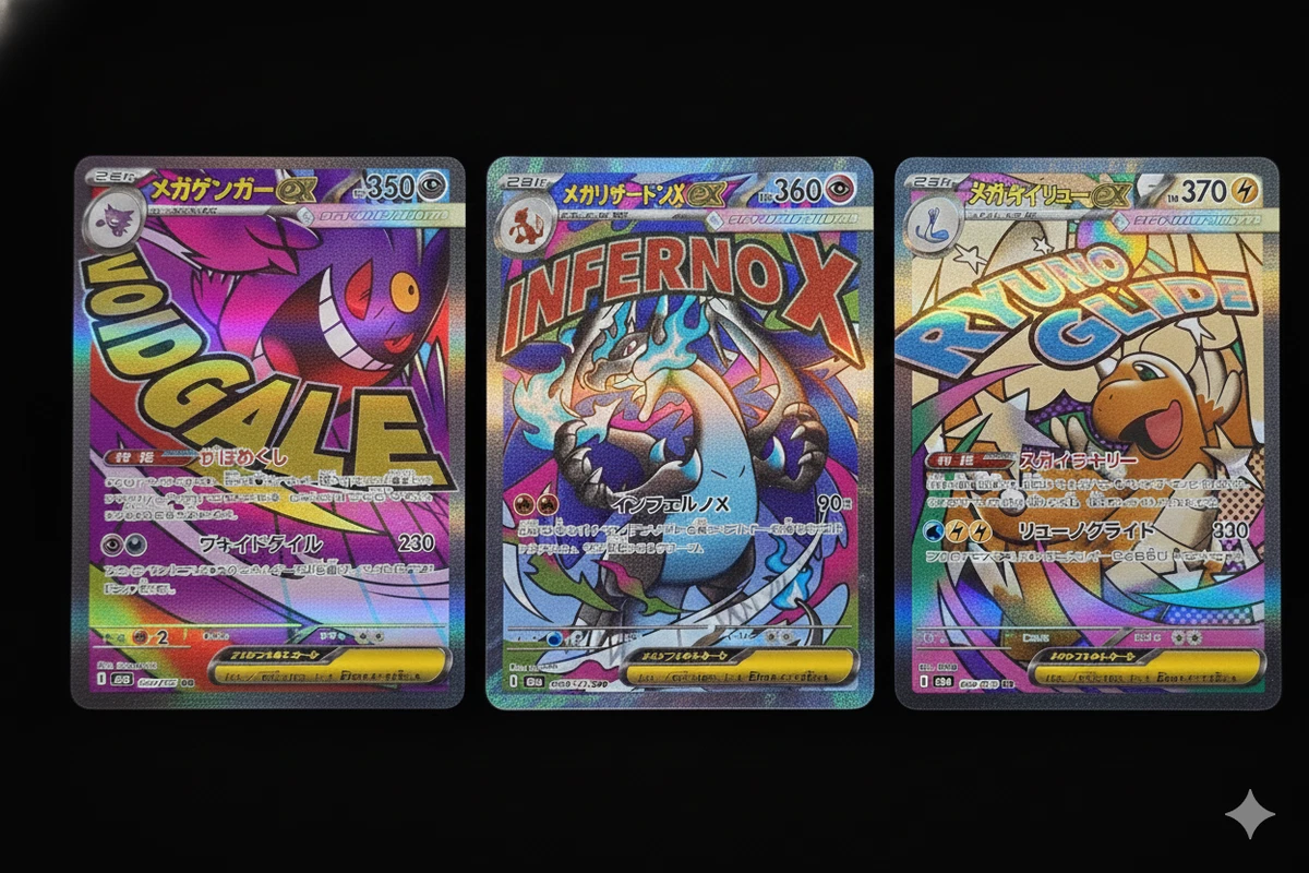 MEGA Dream ex MEGACharizard Gengar Dragonite MA Set M2a-223/193