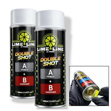 LiME LiNE 2K Urethane Primer Surfacer Aerosol - 2K Primer Spray Can - Pack of 2