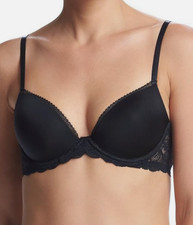 CALVIN KLEIN Demi Bra Seductive Comfort Lace QF1444 Black 32DD 48 - NWT
