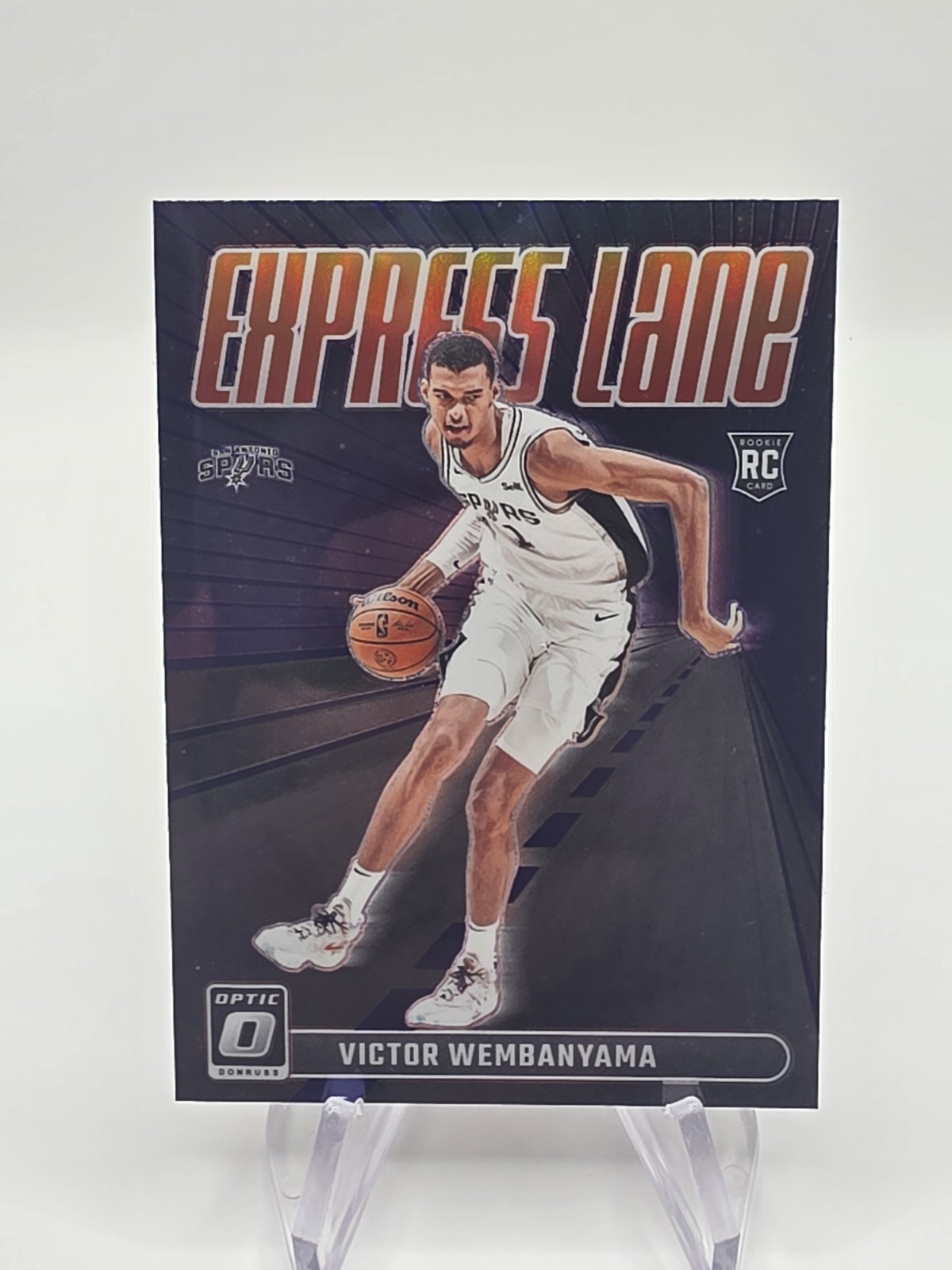 2023-24 Panini Donruss Optic - Express Lane Victor Wembanyama #8 Purple (RC)
