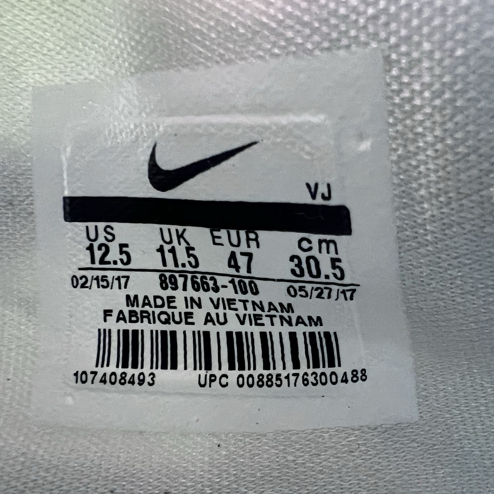 Nike Hyperdunk Low 2017 Black White Basketball Shoes Sneakers Men's Size 12.5 thumbnail 8