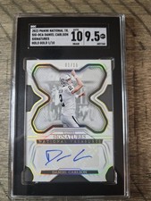Daniel Carlson 2022 Panini National Treasures Signatures /10 SGC 9.5 Auto 10