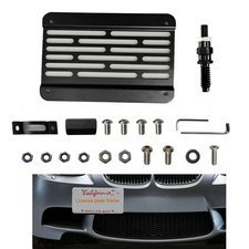 Tow Hook License Plate Bracket For Bmw 1 3 5 Series X5 X6 Aluminum Black Matte Tow Hook License Plate Bracket For Bmw 1 3 5 Series X5 X6 Aluminum Black Matte