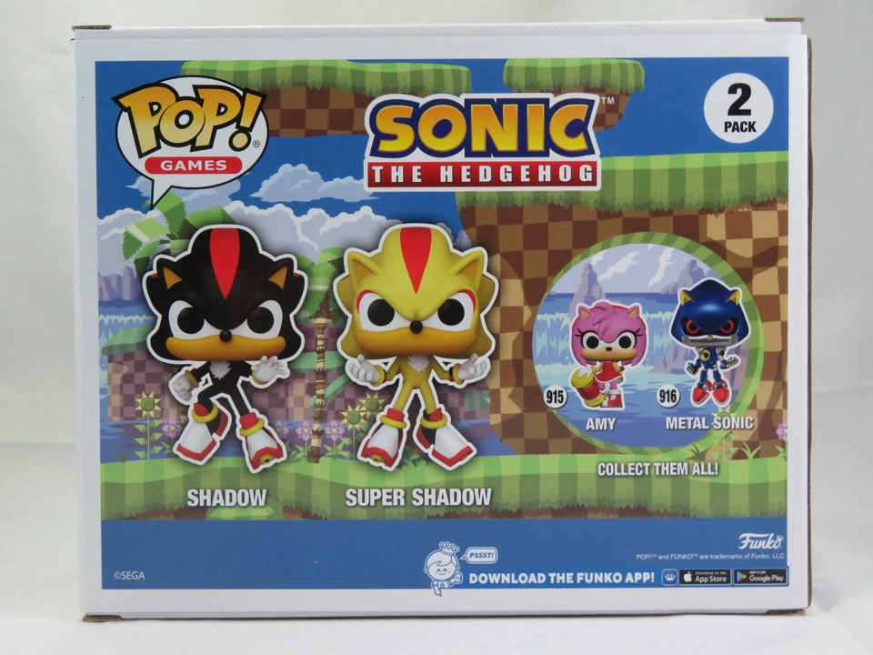 Games Funko Pop - Shadow & Super Shadow 2 Pack - Sonic the Hedgehog - Image 3 of 4