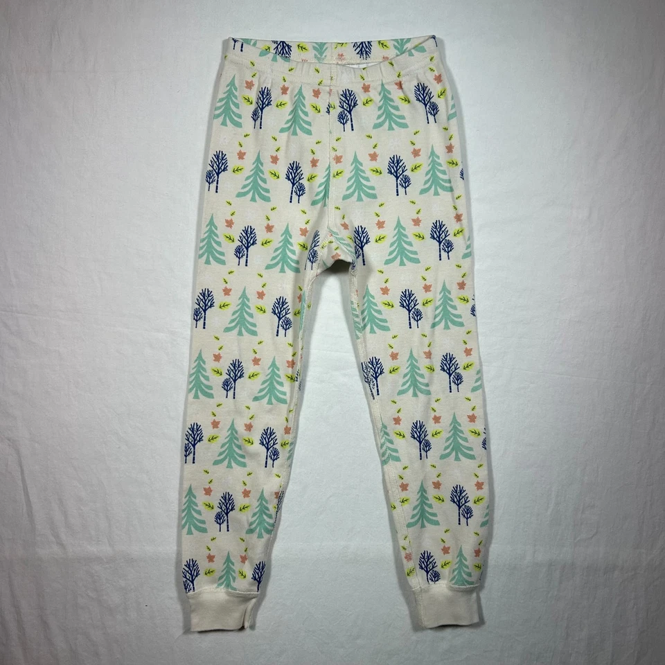 Pantalones de pijama 100 % algodón orgánico para niñas talla 5 Disney Frozen II Trees Foto 4 de 4