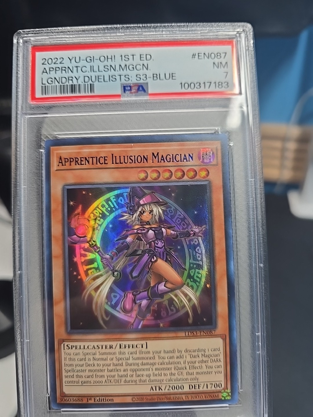Apprentice Illusion Magician Blue LDS3-EN087 1st Ed Legendary Duelists S3