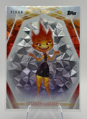 2026 Topps Disney Neon EMBER LUMEN #181 Diamanté Foil BLASTER EXCLUSIVE Pixar