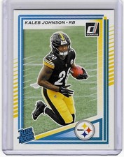 Pittsburgh Steelers KALEB JOHNSON 2025 Donruss RATED ROOKIE Football Card