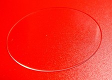 VERRE MONTRE PLAT SAVONNETTE Ø 50.5 mm Épaisseur 0.83 mm bord biseauté ACRYLIQUE