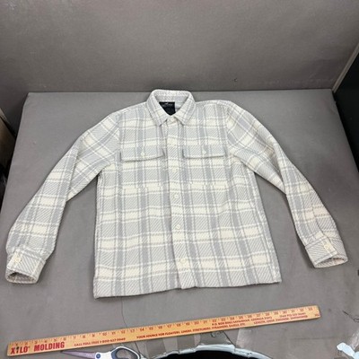 Hollister Shirt Mens Large Twill Overshirt Shacket Heavy Weight Jacket Woven New