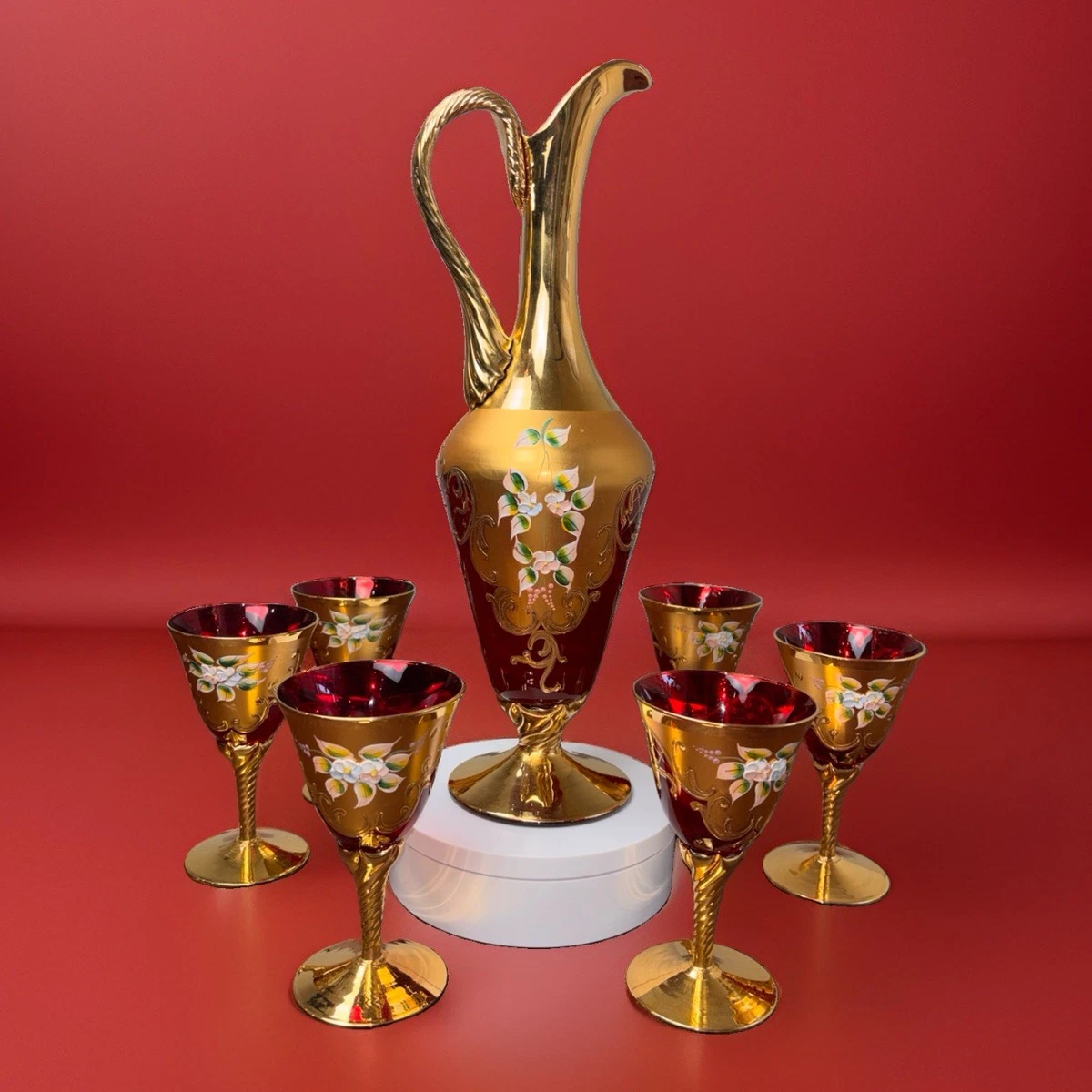 Venetian Glass Decanter Italian Art for sale | eBay