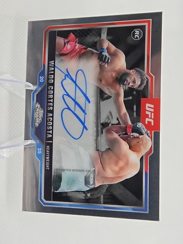 Topps Chrome UFC 2025 Waldo Cortes Acosta Chrome Rookie Autograph #CRA-WA