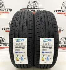 2 X 195 55 16 VITTOS 195/55R16 87V BRAND NEW HIGH QUALITY TYRES 1955516