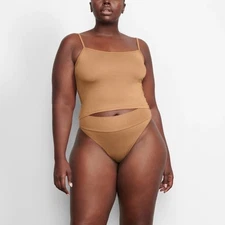 SKIMS Sleep Tank Top Ochre 3X