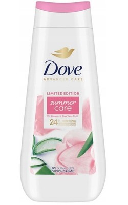 21,44 /L- 6x Dove Duschgel Advanced Care mit Rose & Aloe Vera-Summer Care- 225ml