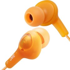 JVC HAFX5D Gumy Plus Inner Ear Headphones Orange One Size, Orange