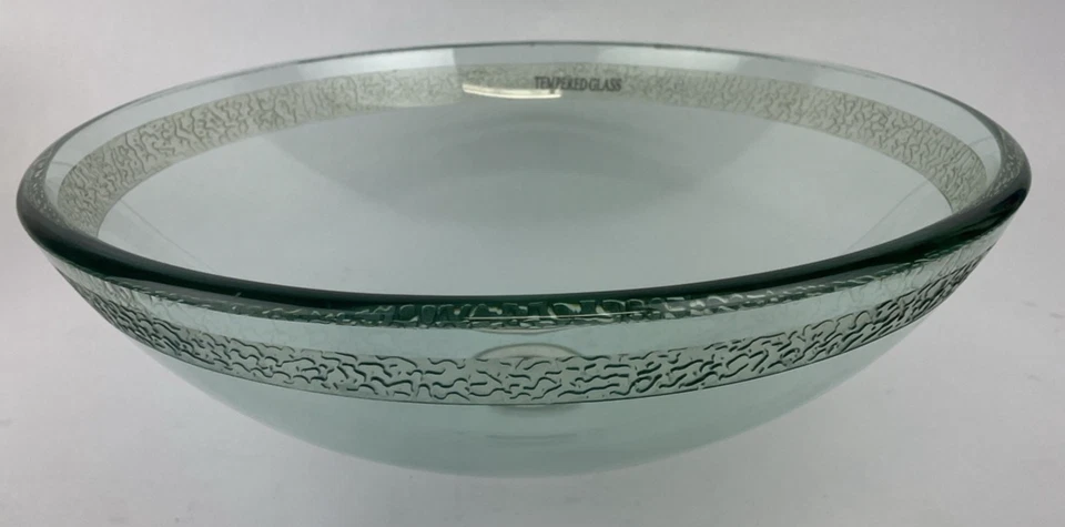 Grifo de drenaje para lavabo de vidrio templado transparente 17"x5,5" Foto 2 de 4